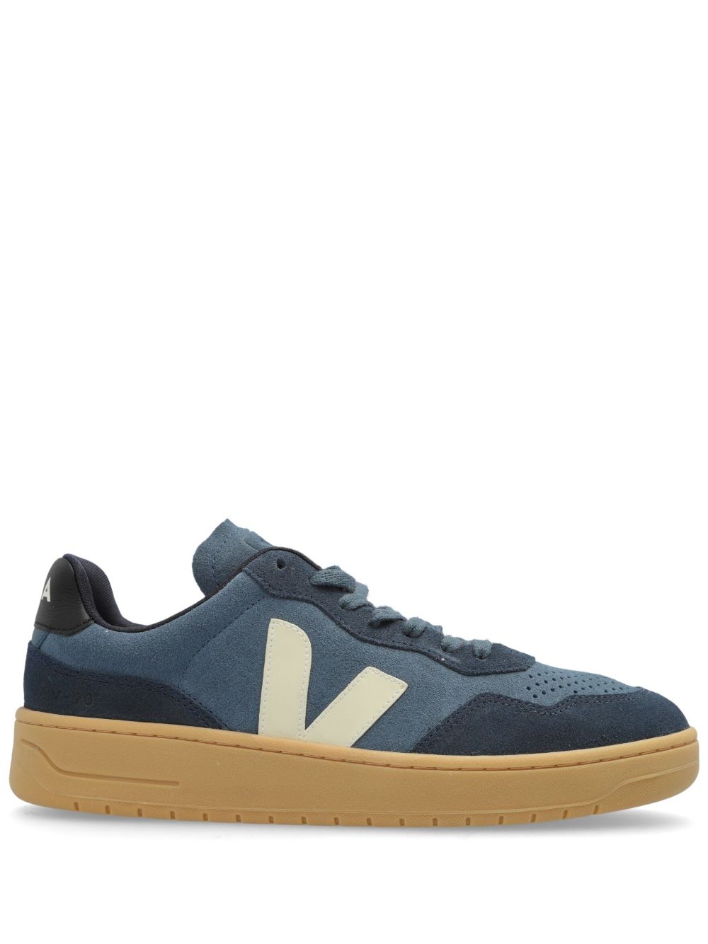 VEJA V-90 绒面皮运动鞋 - 蓝色