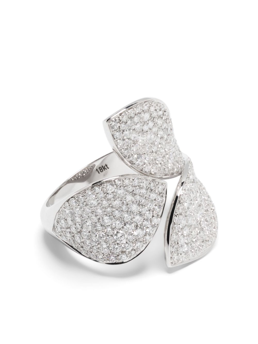 Pasquale Bruni Giardini Segreti 18K白金钻石戒指 - 银色