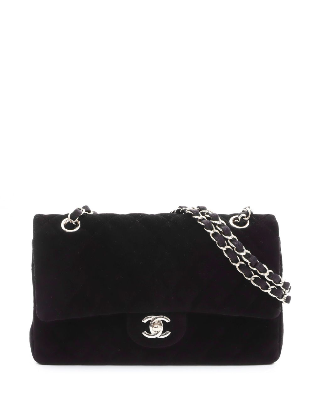CHANEL Pre-Owned Double Flap 中号单肩包（2016-2017年典藏款） - 黑色