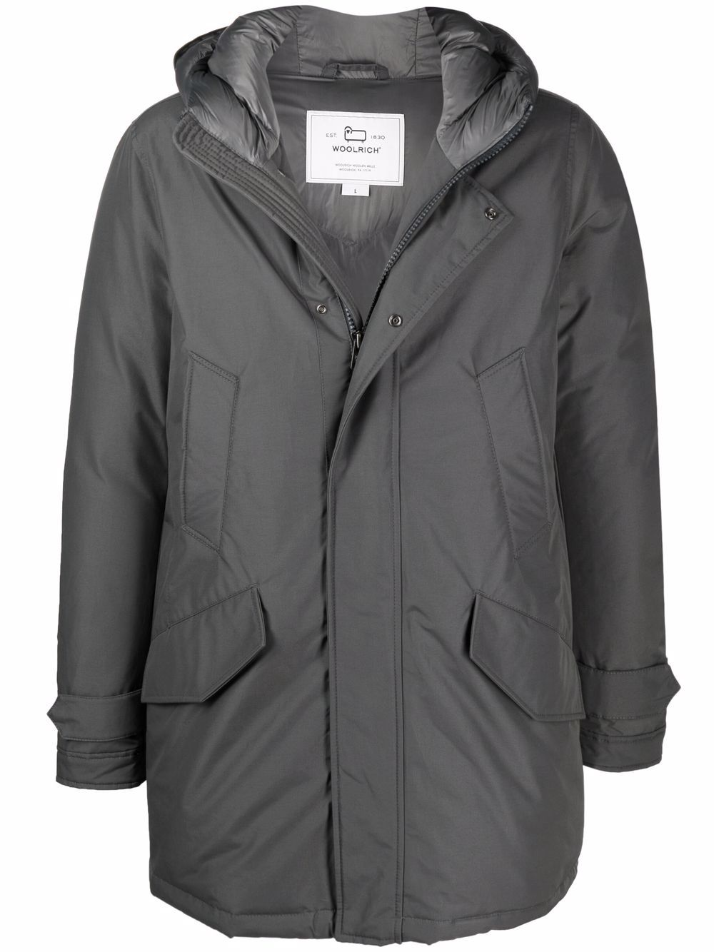 Woolrich Polar 高领派克大衣 - 灰色