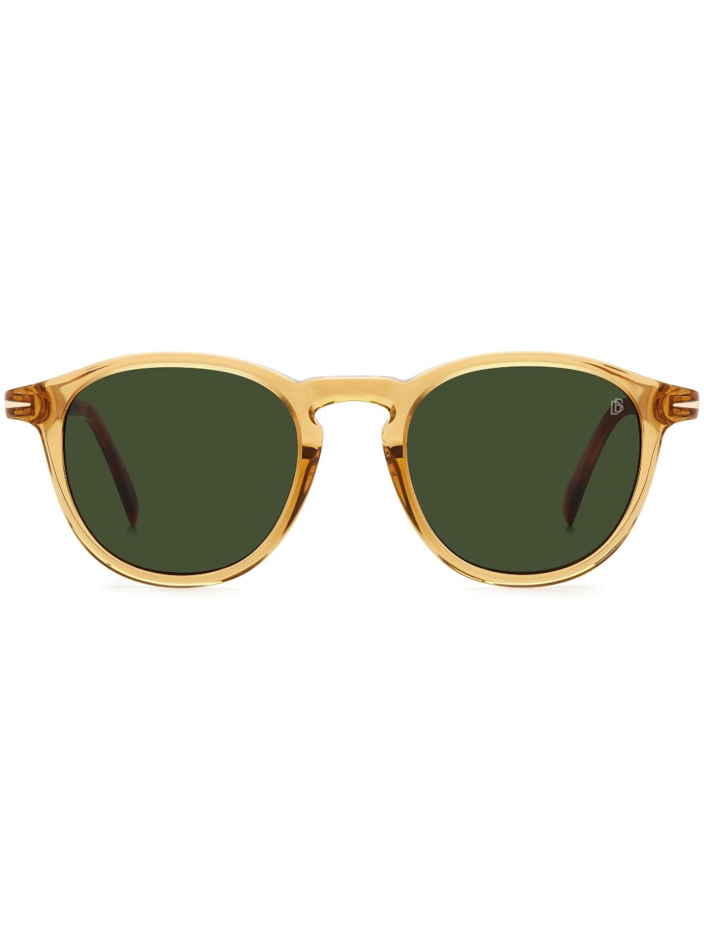 Eyewear by David Beckham 圆框太阳眼镜 - 黄色