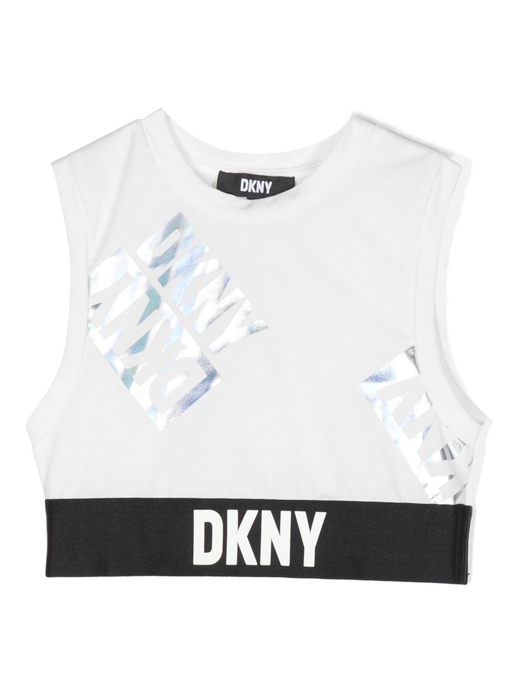 Dkny Kids logo印花内衣 - 白色