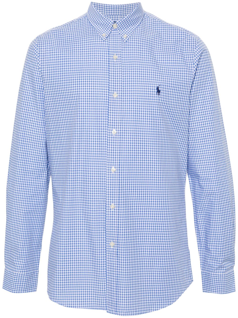 Polo Ralph Lauren 方格长袖衬衫 - 蓝色