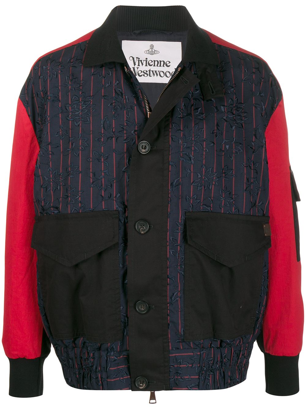 Vivienne Westwood 对比衣袖夹克 - 黑色