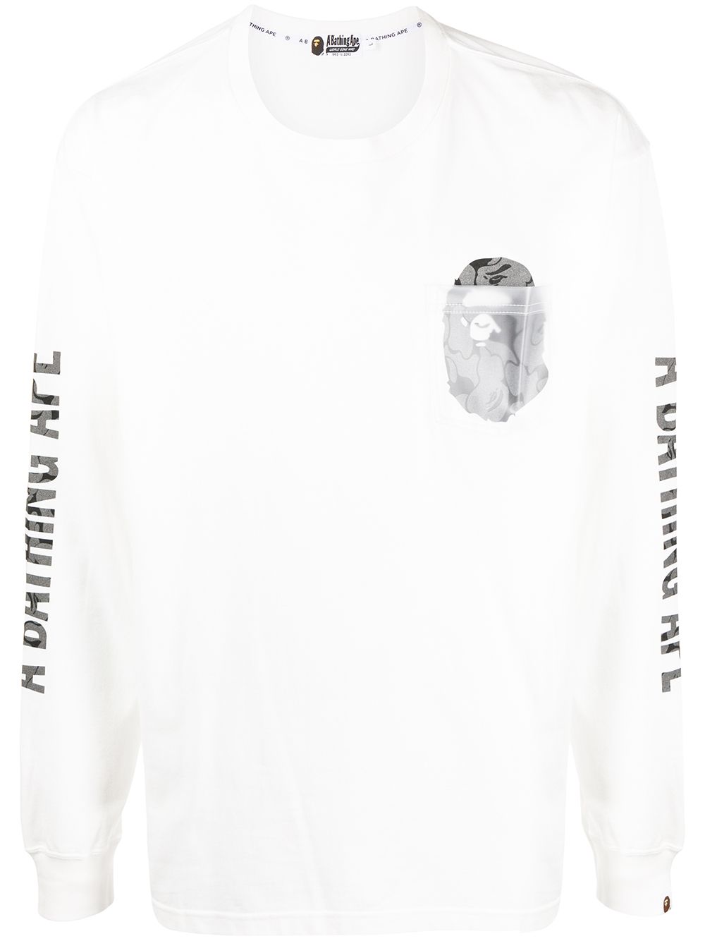 A BATHING APE® Ape 贴袋T恤 - 白色
