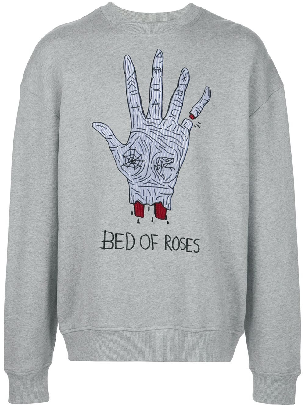 Haculla Bed Of Roses 弹力针织套头衫 - 灰色