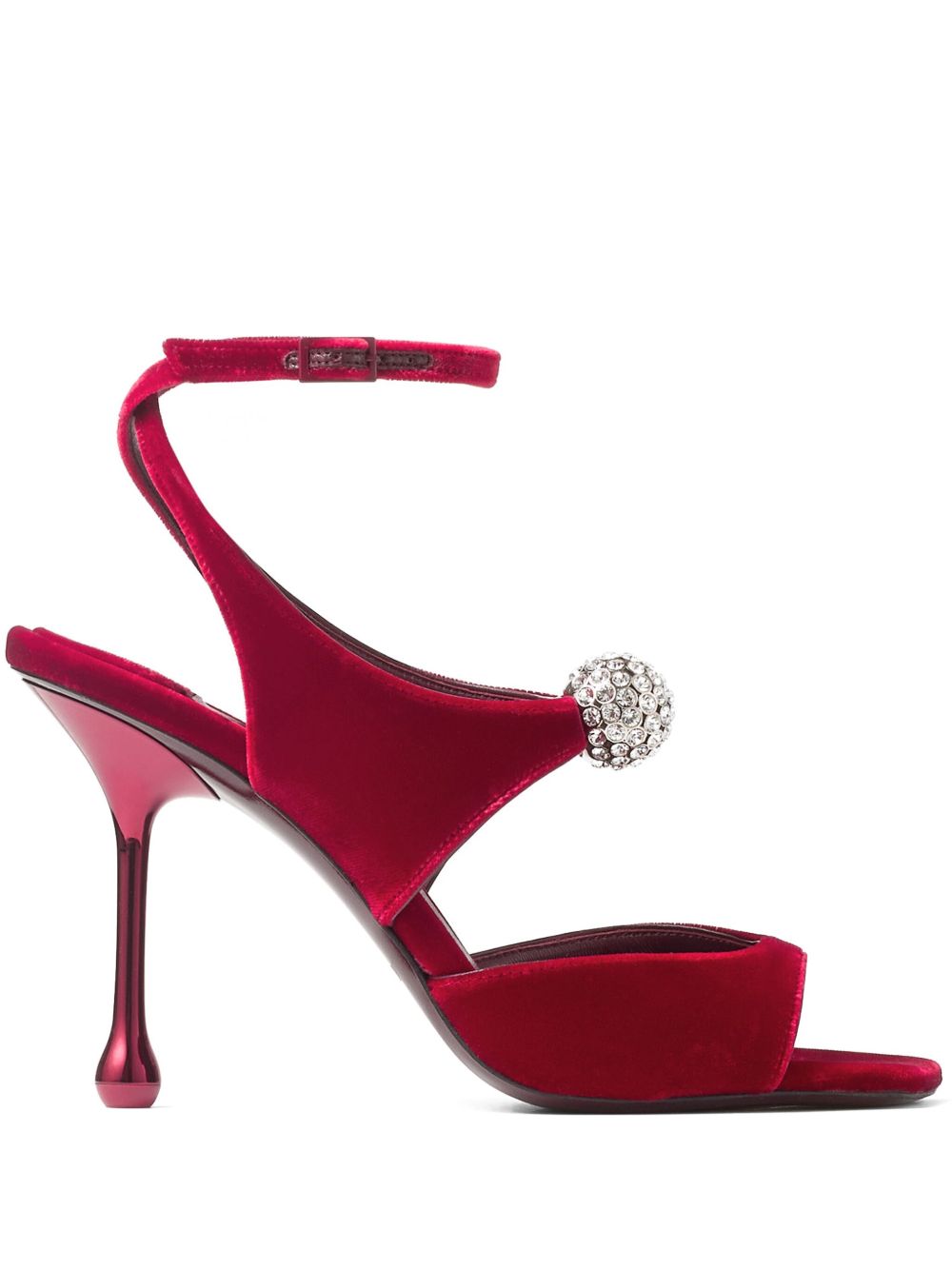 Jimmy Choo 95 Orb 凉鞋 - 红色