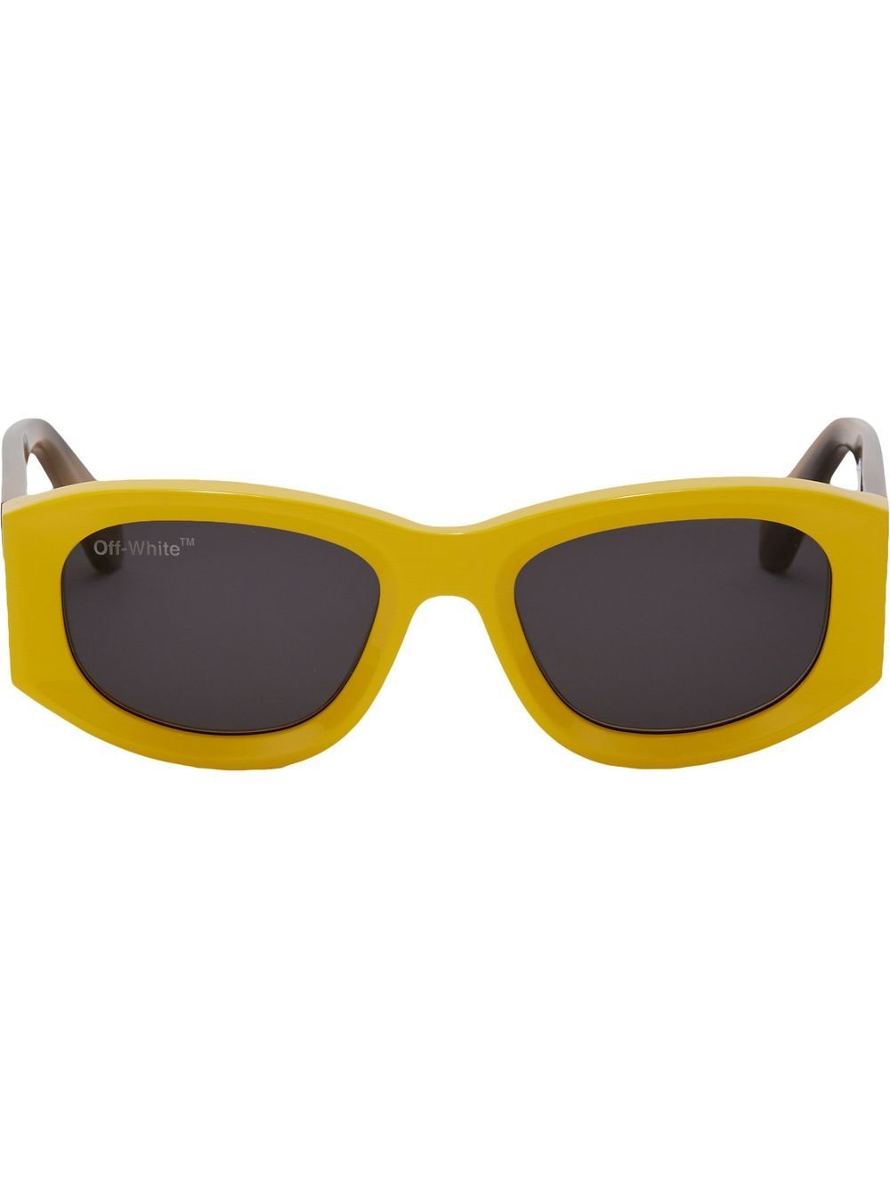 Off-White Eyewear 有色镜片圆框太阳眼镜 - 灰色