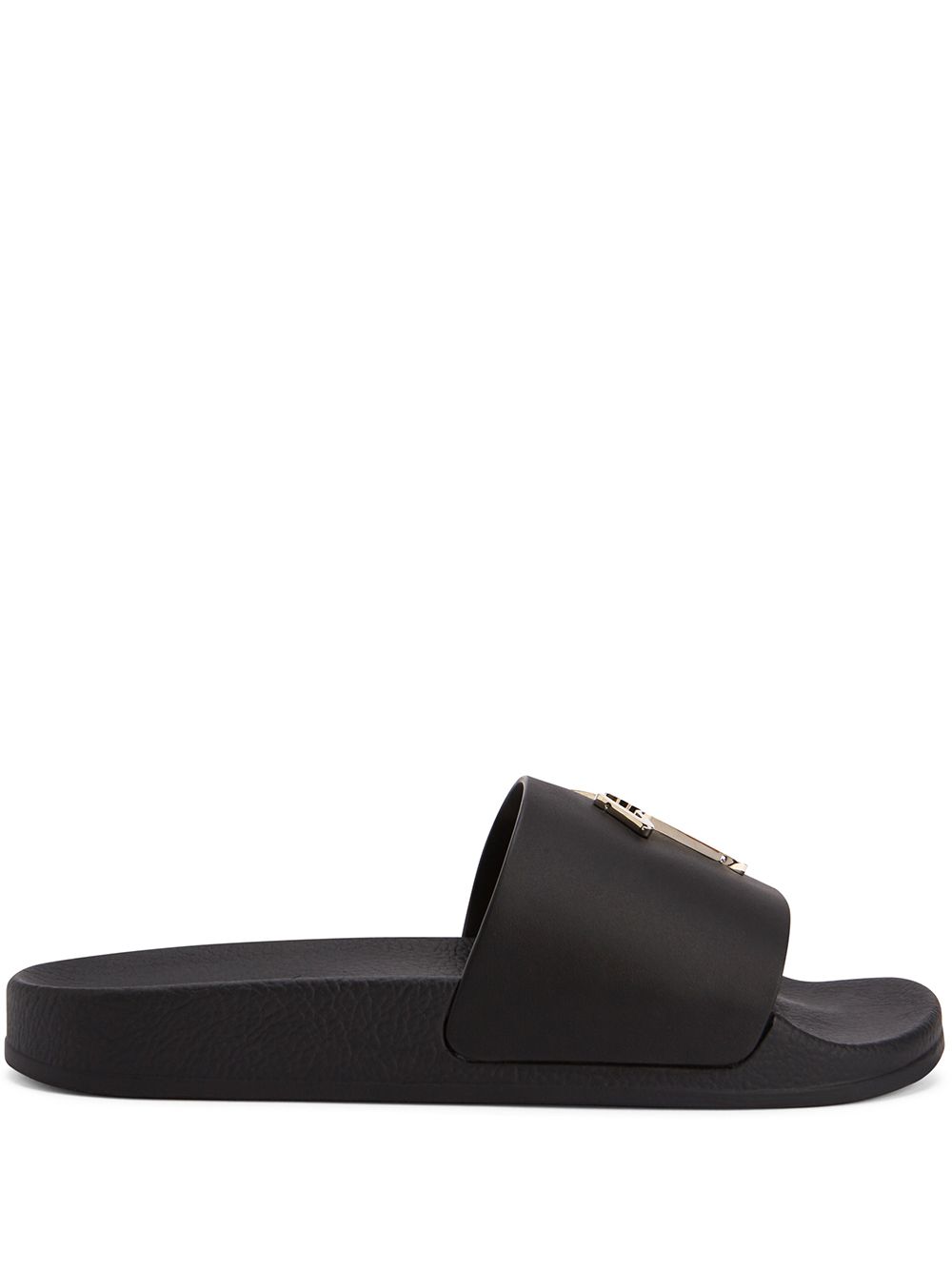 Giuseppe Zanotti Brett 皮质凉鞋 - 黑色