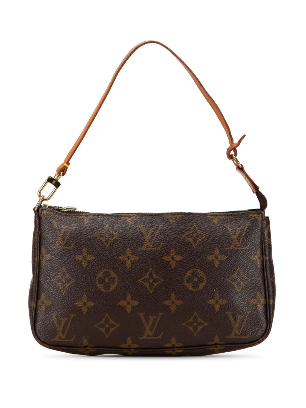 Louis Vuitton Pre-Owned Monogram Pochette Accessoires 单肩包（2000年典藏款） - 褐色