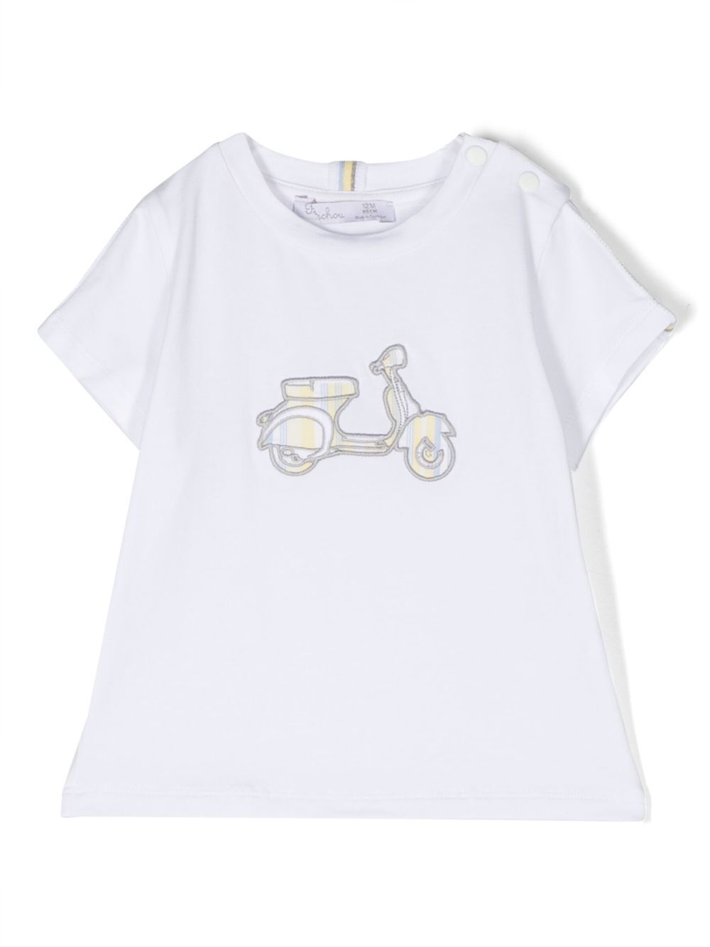 Patachou Motorcycle 棉T恤 - 白色
