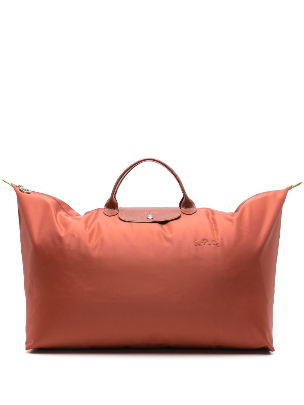 Longchamp Le Pliage 中号旅行包 - 橘色