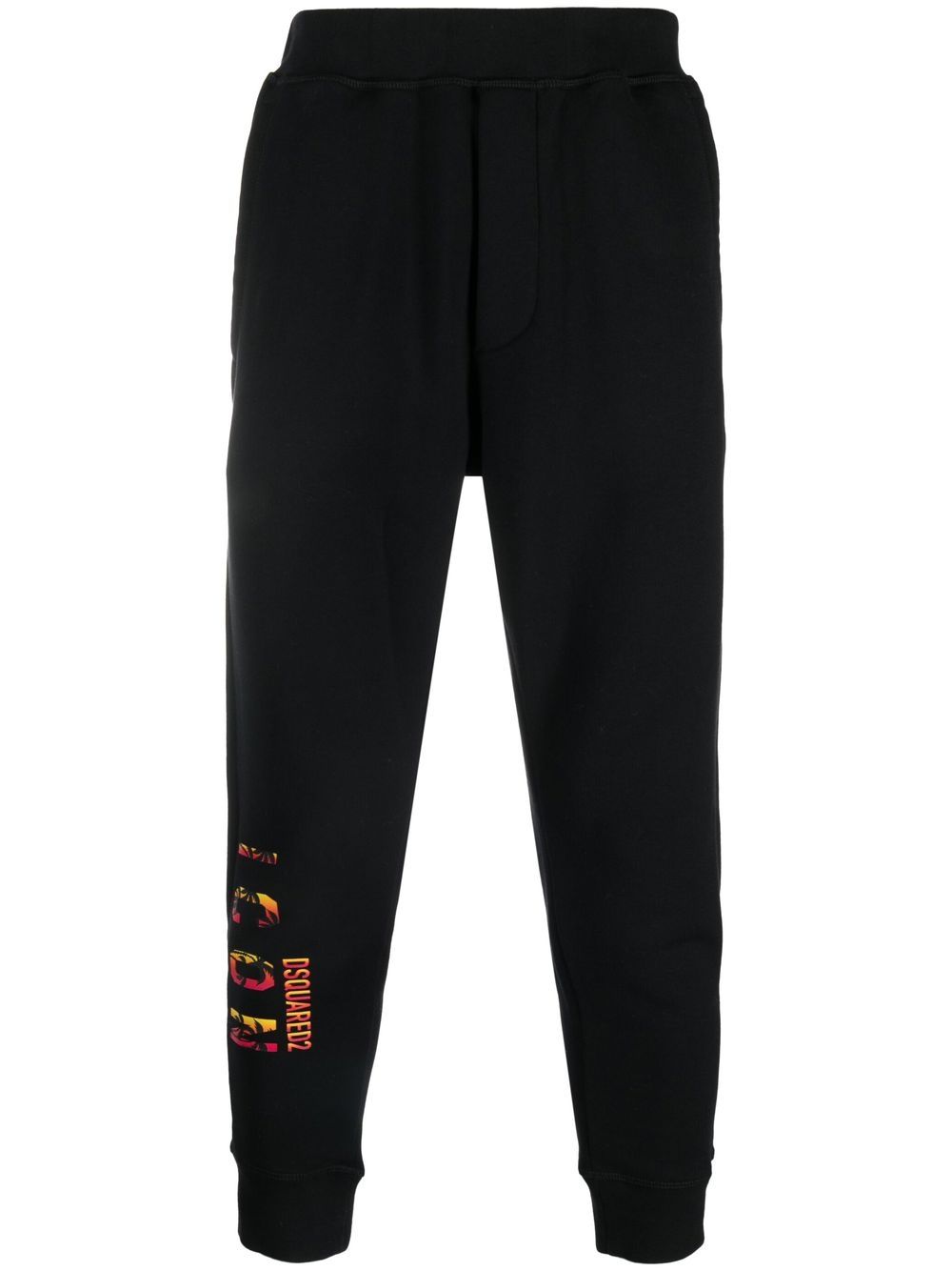 DSQUARED2 Icon logo细节运动裤 - 黑色