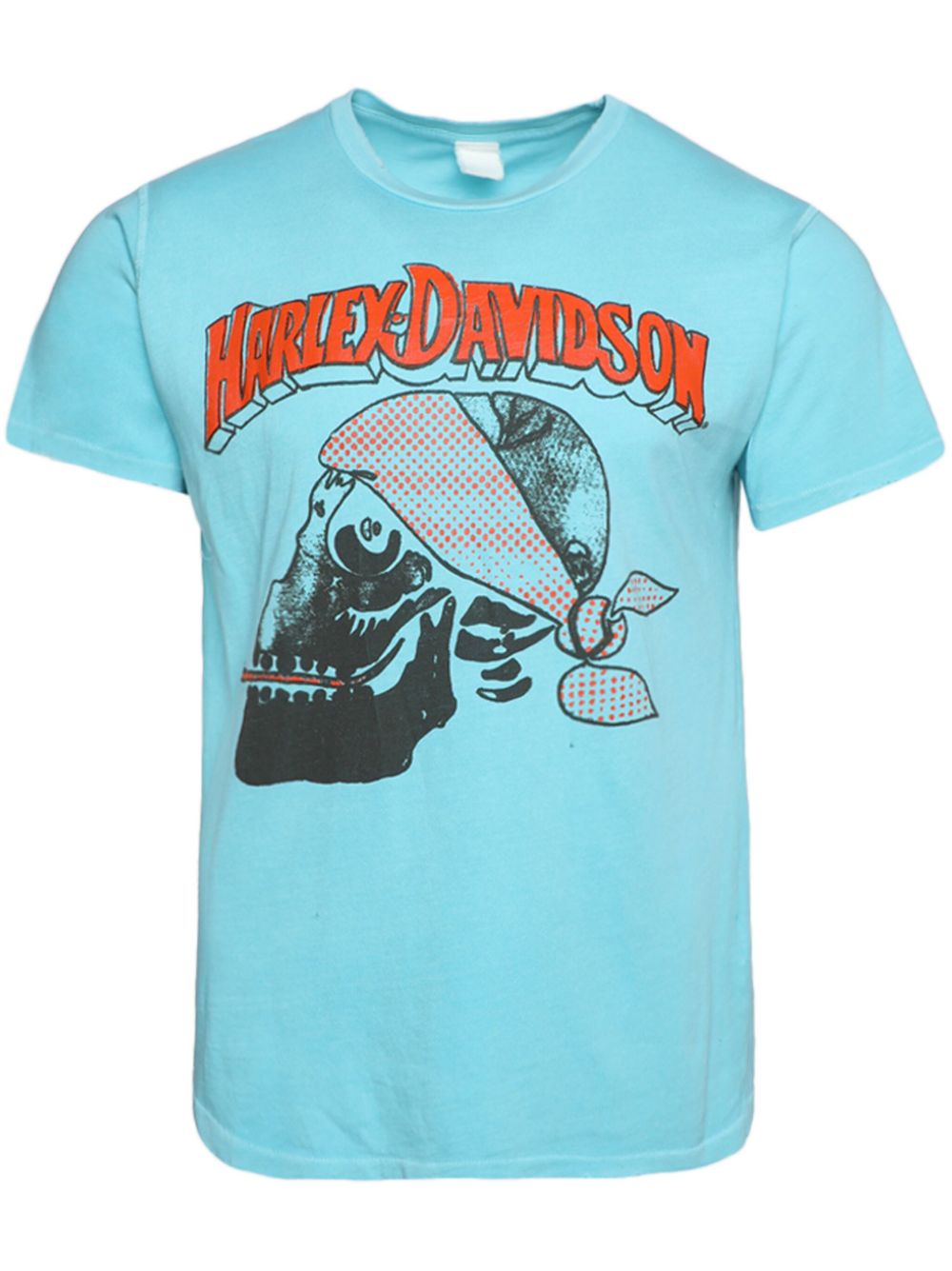 MadeWorn Harley Davidson 图案印花T恤 - 蓝色