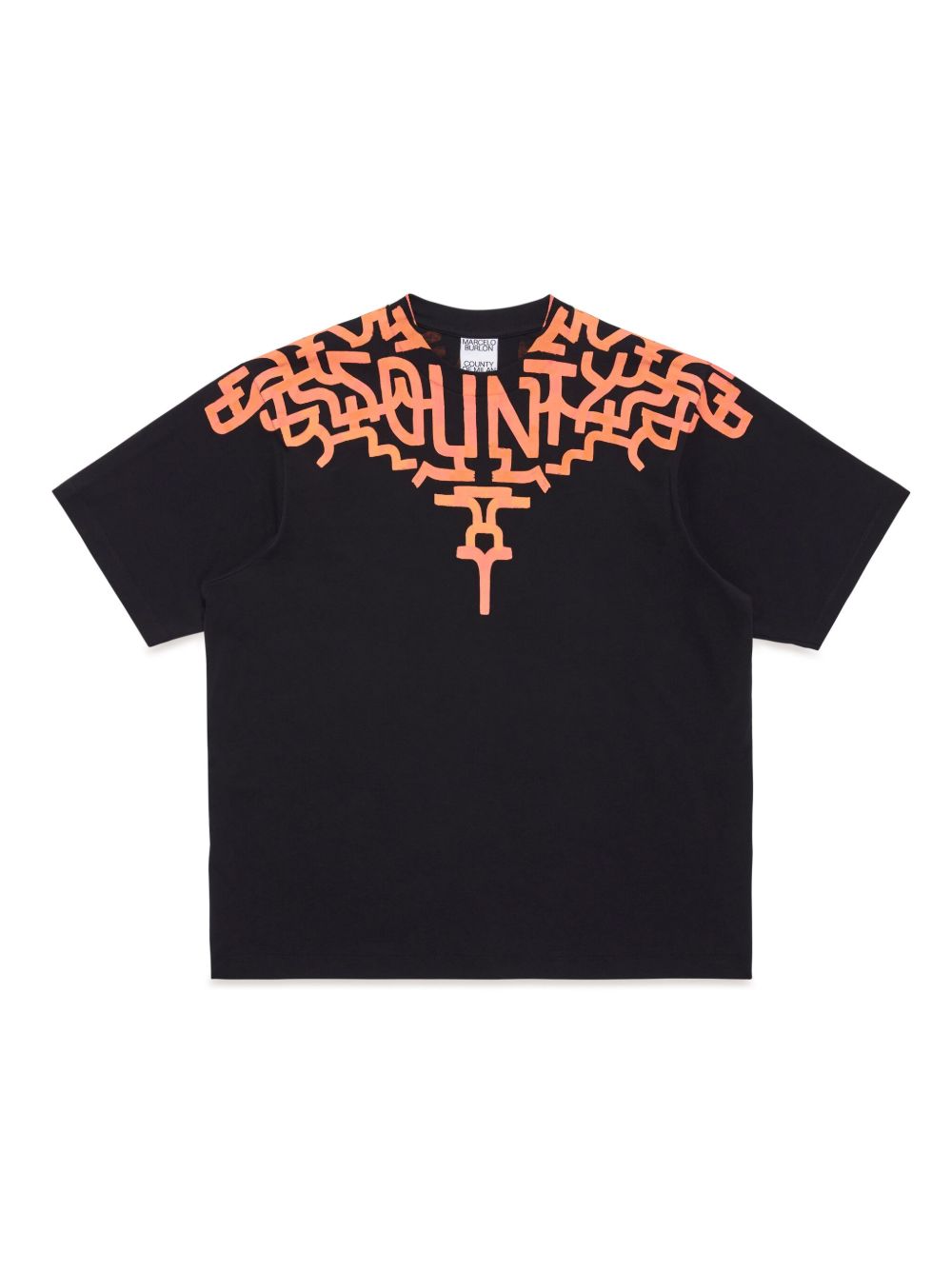 Marcelo Burlon County of Milan Graffiti Wings 印花棉T恤 - 黑色