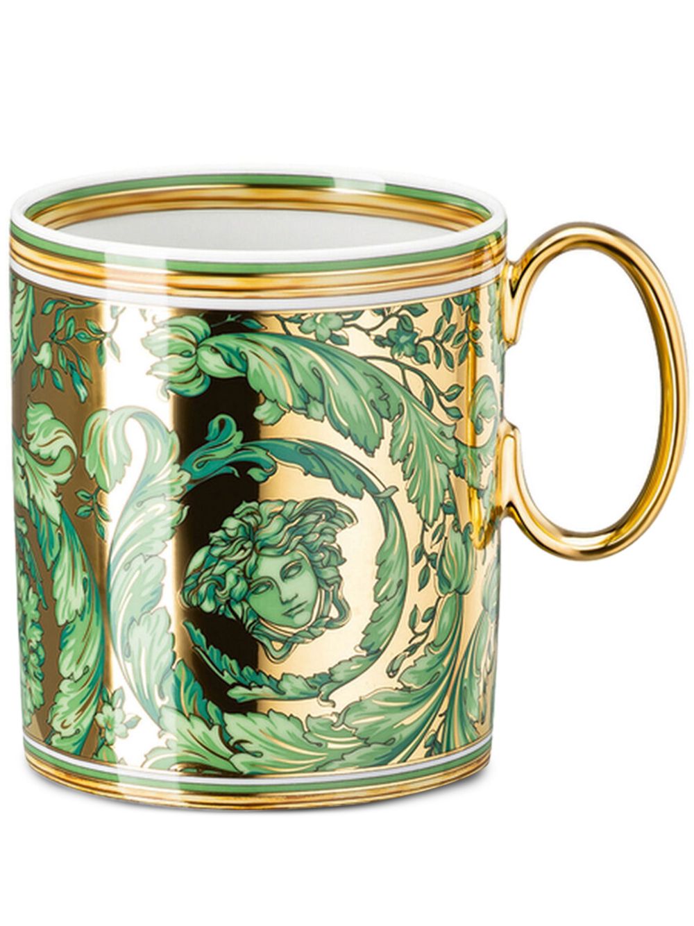 Versace x Rosenthal Medusa Garland 马克杯（300毫升） - 绿色