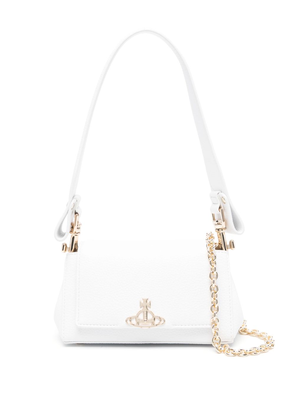 Vivienne Westwood 土星logo手提包 - 白色