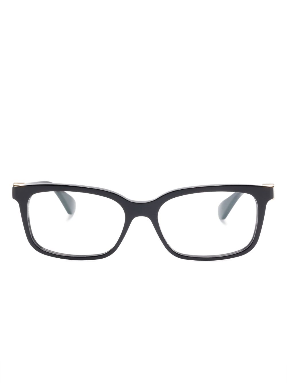 Cartier Eyewear 长方形镜框眼镜 - 黑色