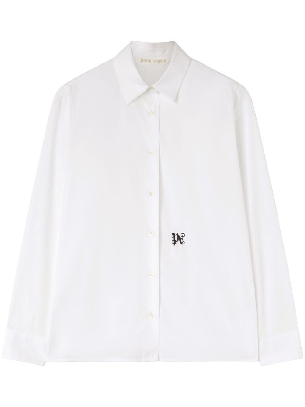 Palm Angels PA 经典logo棉衬衫 - 白色