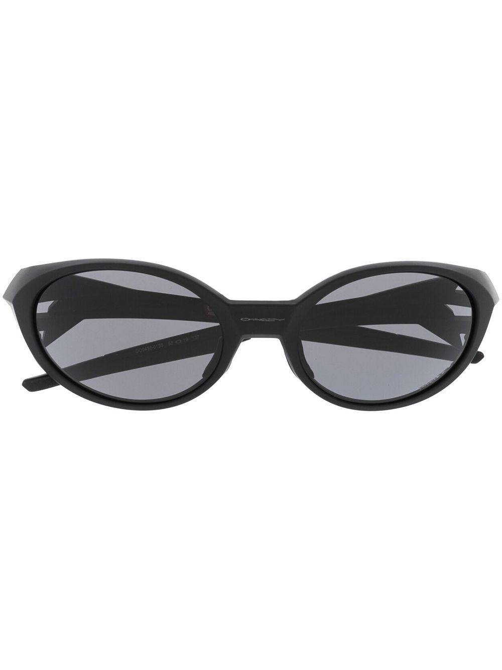Oakley 椭圆形框太阳眼镜 - 黑色