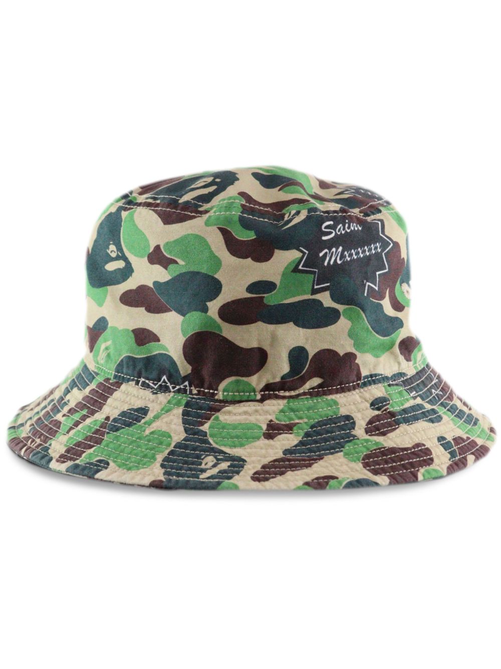 SAINT MXXXXXX x A BATHING APE 棉渔夫帽 - 绿色