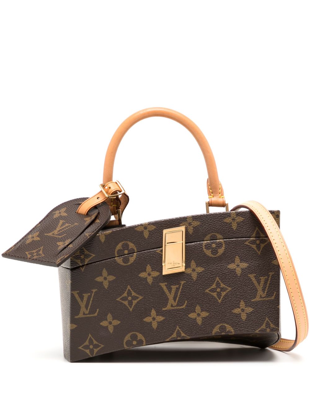 Louis Vuitton Pre-Owned Monogram Twisted Box 两用手提包（2014年典藏款） - 褐色