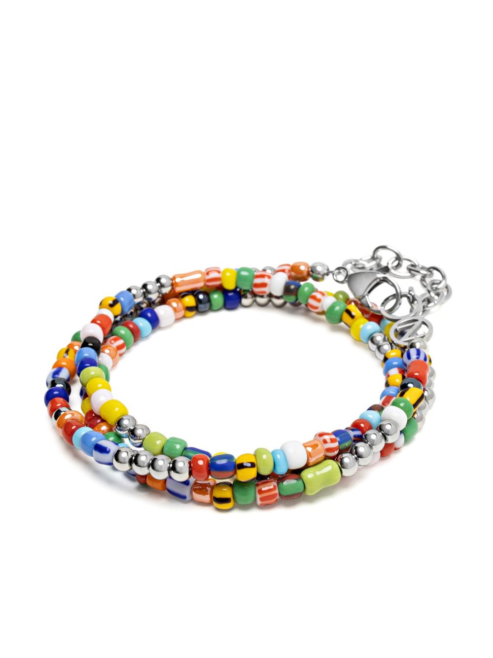 Nialaya Jewelry 串珠细节手链 - 绿色