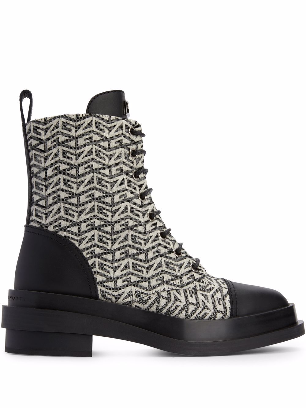 Giuseppe Zanotti Malick 经典印花短靴 - 黑色