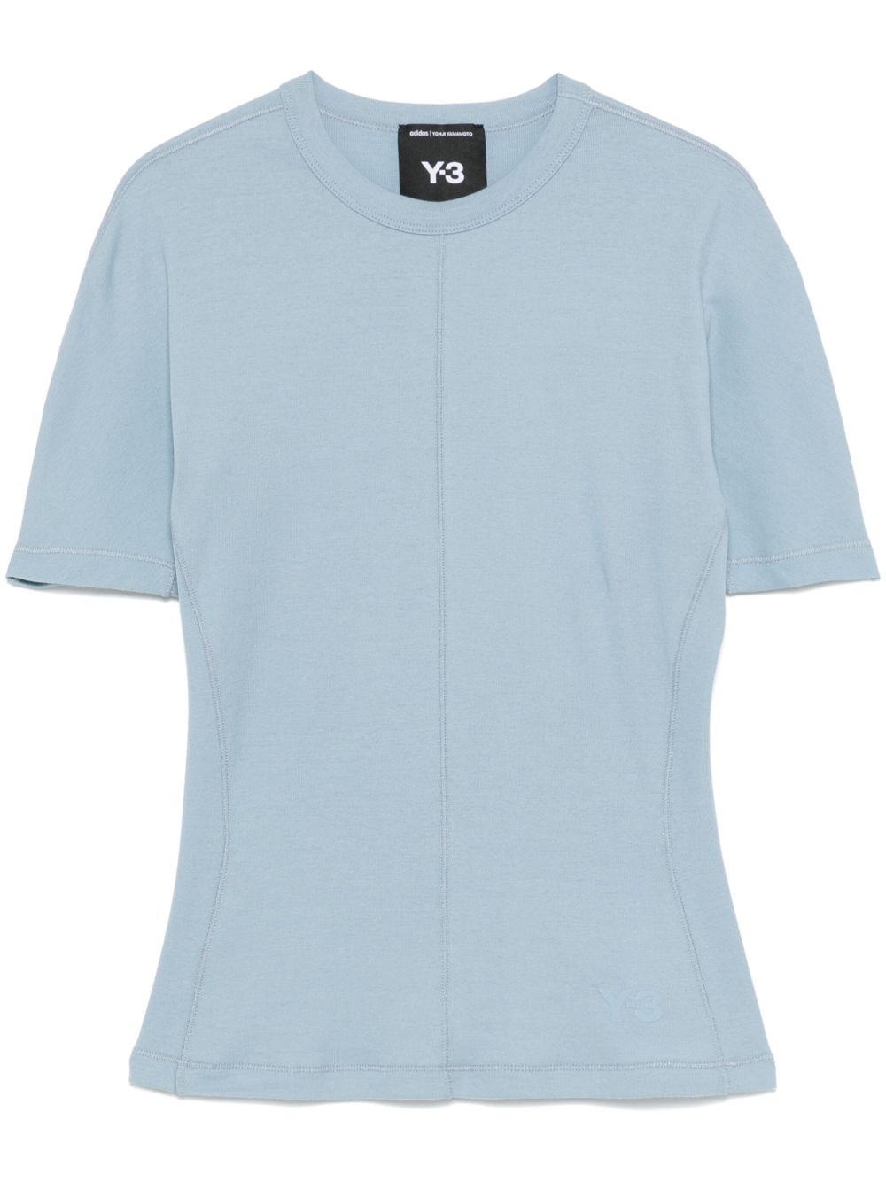 Y-3 凸纹logo T恤 - 蓝色