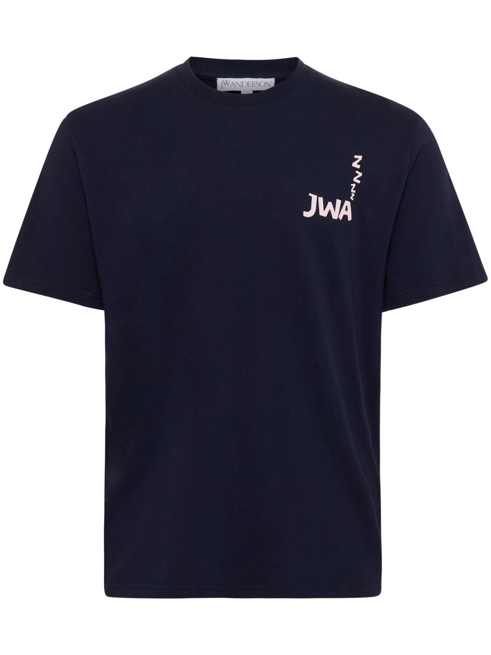 JW Anderson JWA 标语印花T恤 - 蓝色