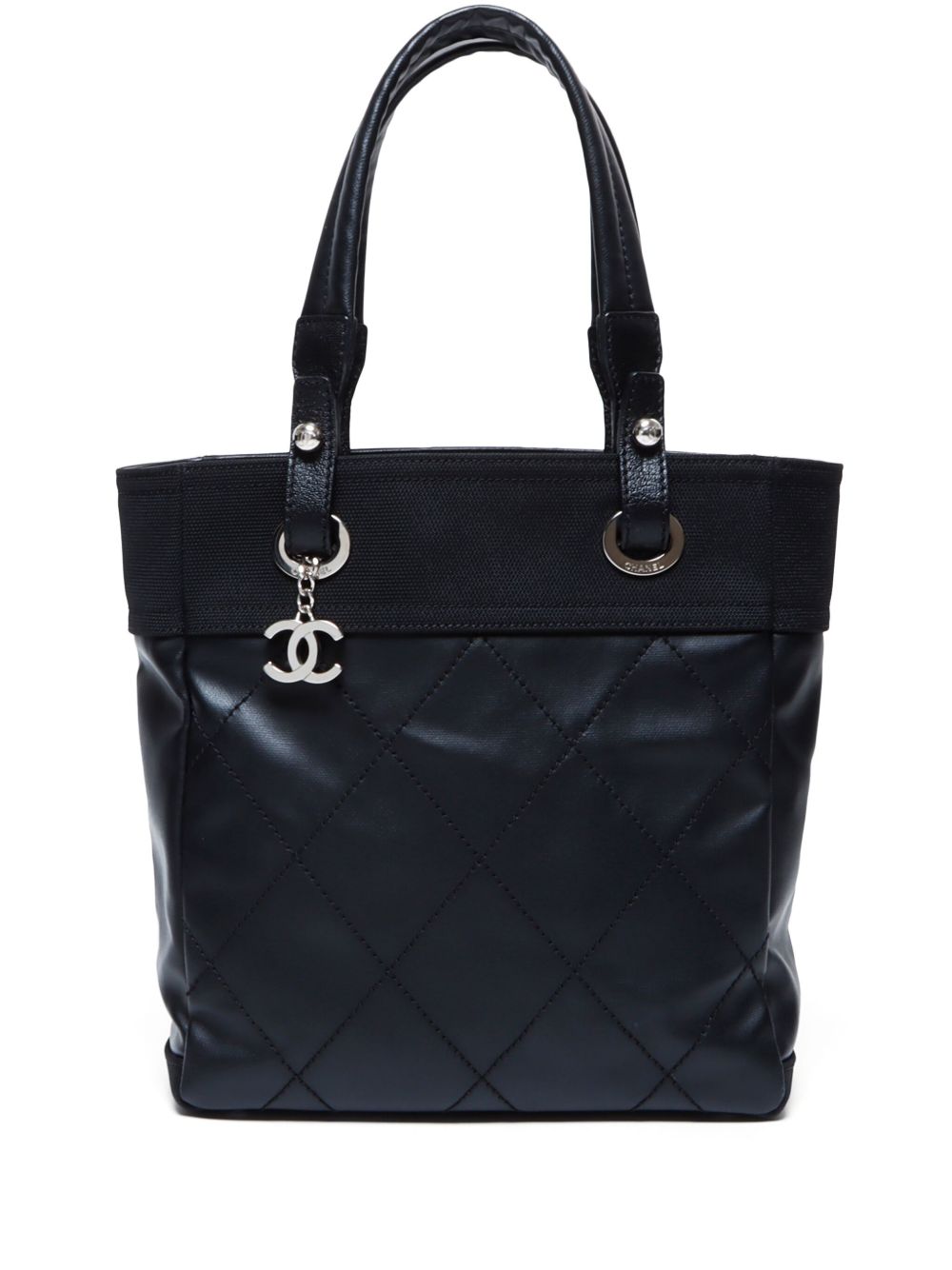 CHANEL Pre-Owned Paris Biarritz 手提包（2010-2011年典藏款） - 黑色