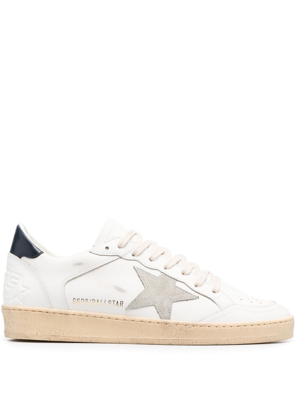 Golden Goose Ball Star 皮质运动鞋 - 白色