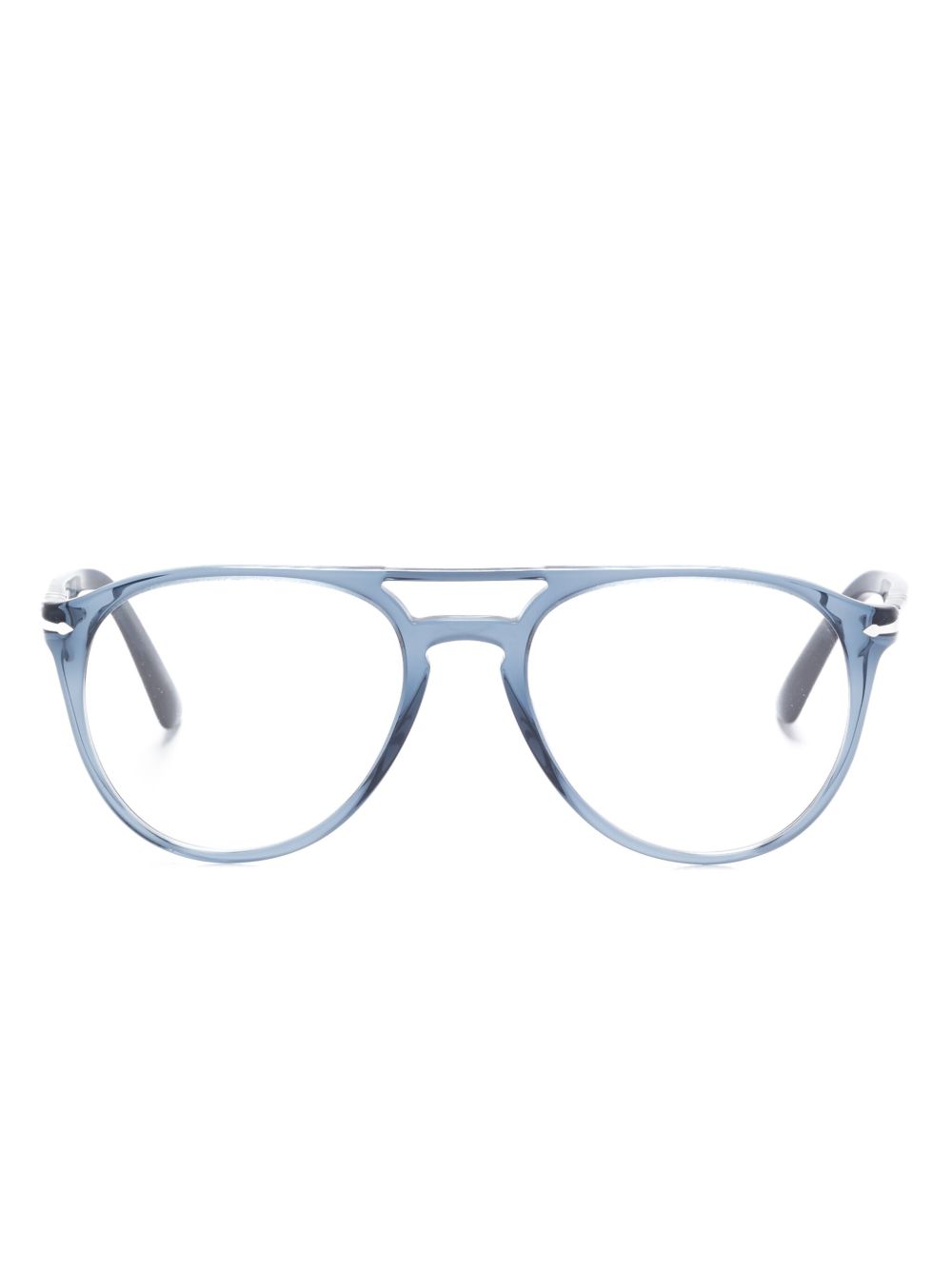 Persol 飞行员镜框眼镜 - 蓝色