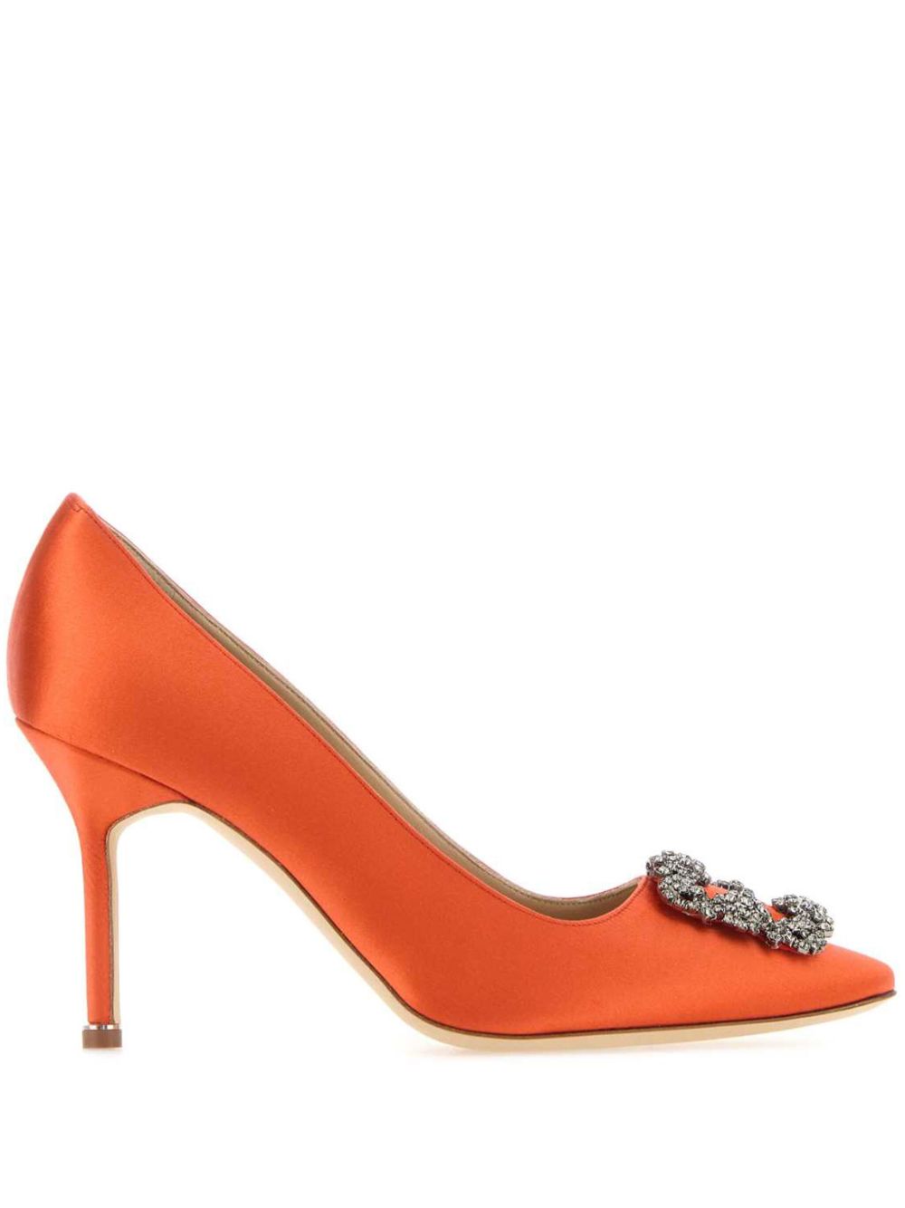 Manolo Blahnik Hangisi 高跟鞋（9厘米） - 橘色