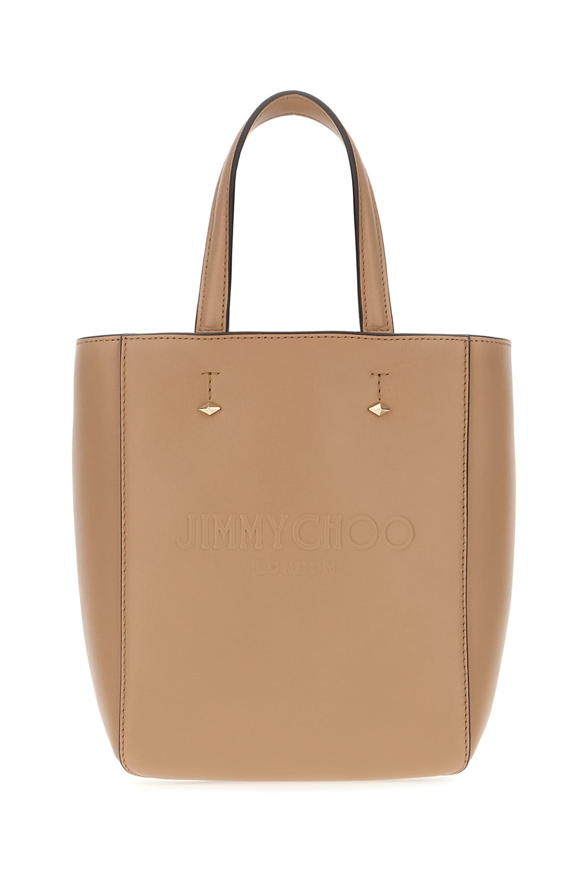 Jimmy Choo 饼干色皮革小号 Lenny 手提包