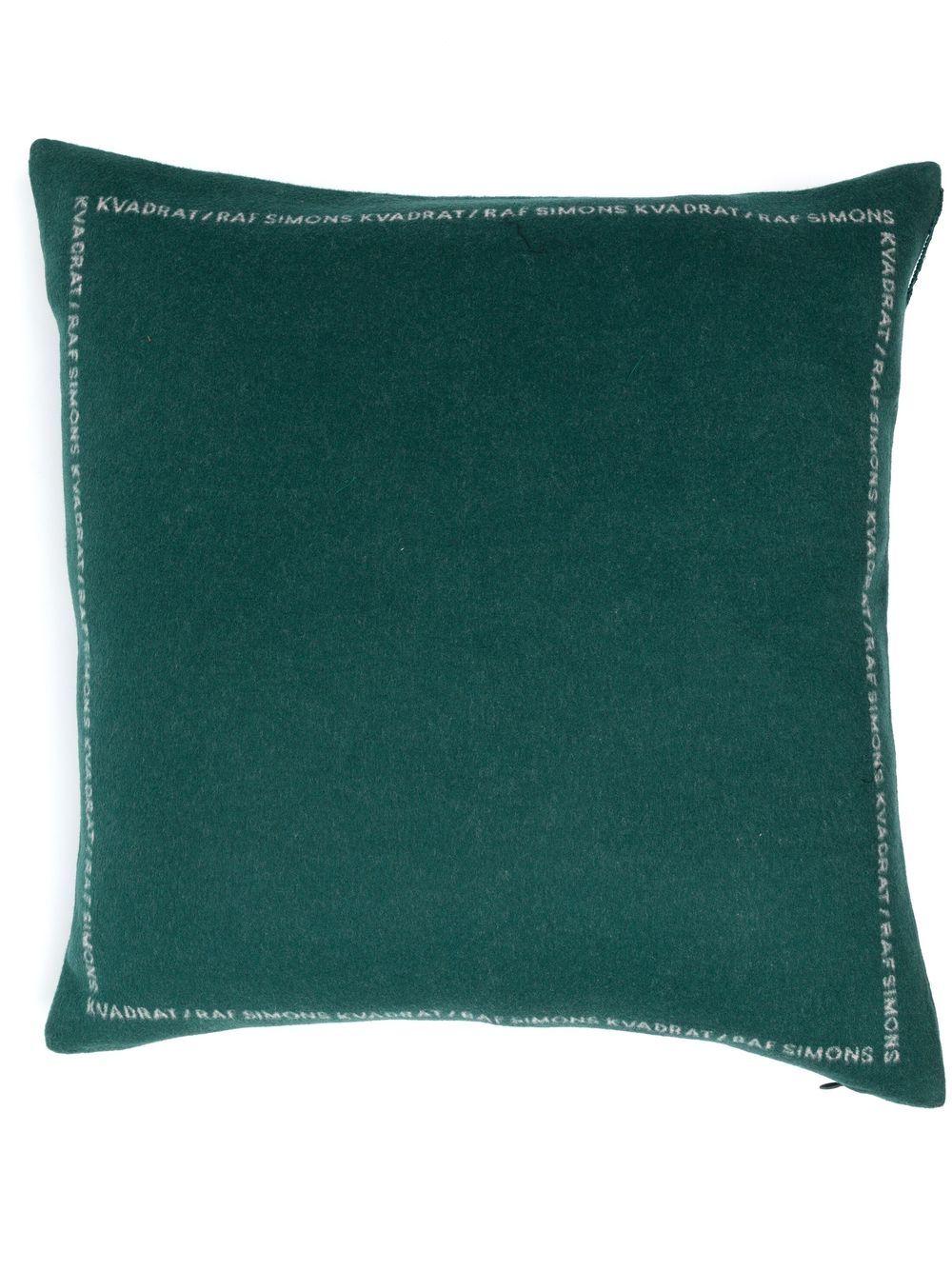 Kvadrat x Raf Simons logo饰边初剪羊毛抱枕 - 绿色