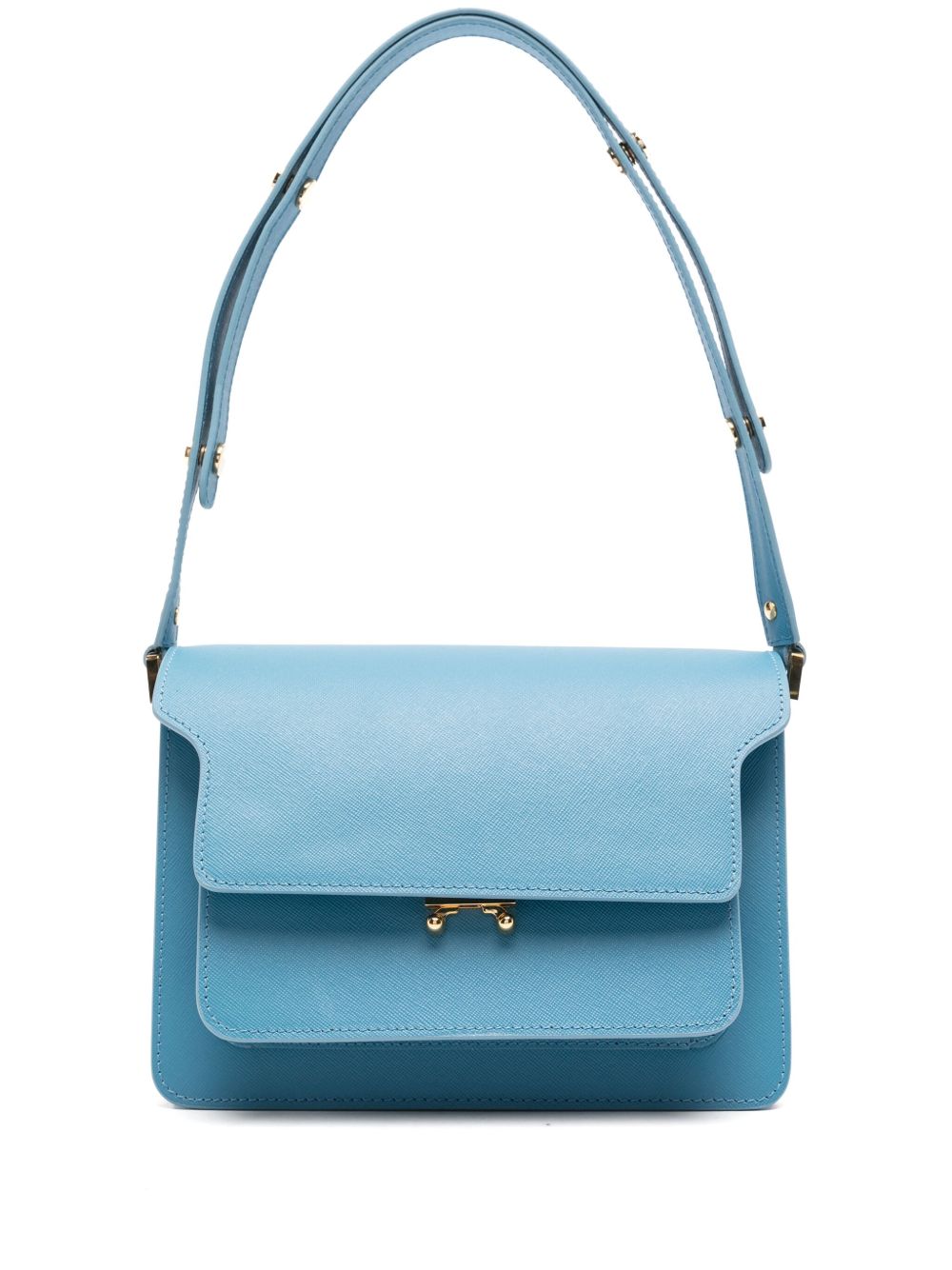 Marni Trunk 中号单肩包 - 蓝色