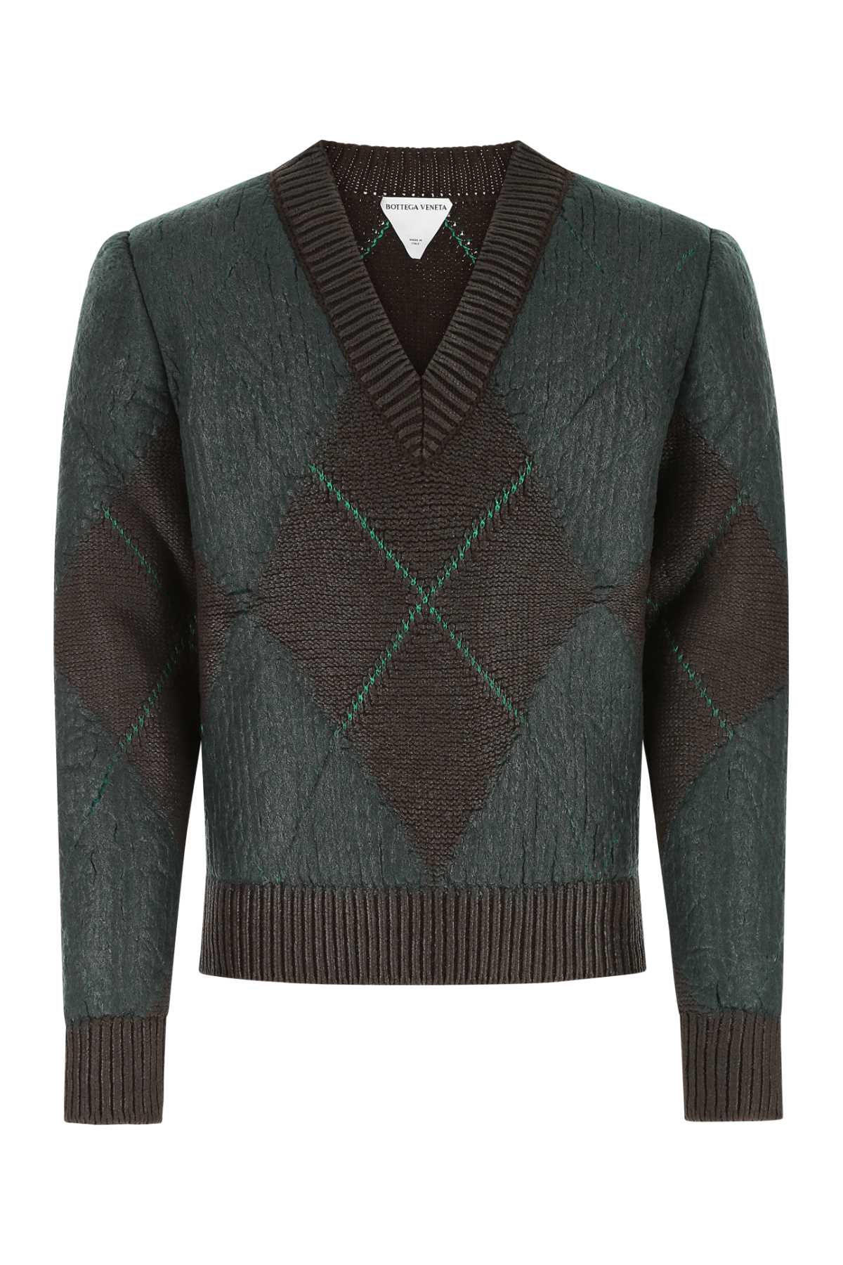 Bottega Veneta Embroidered Wool Blend Sweater