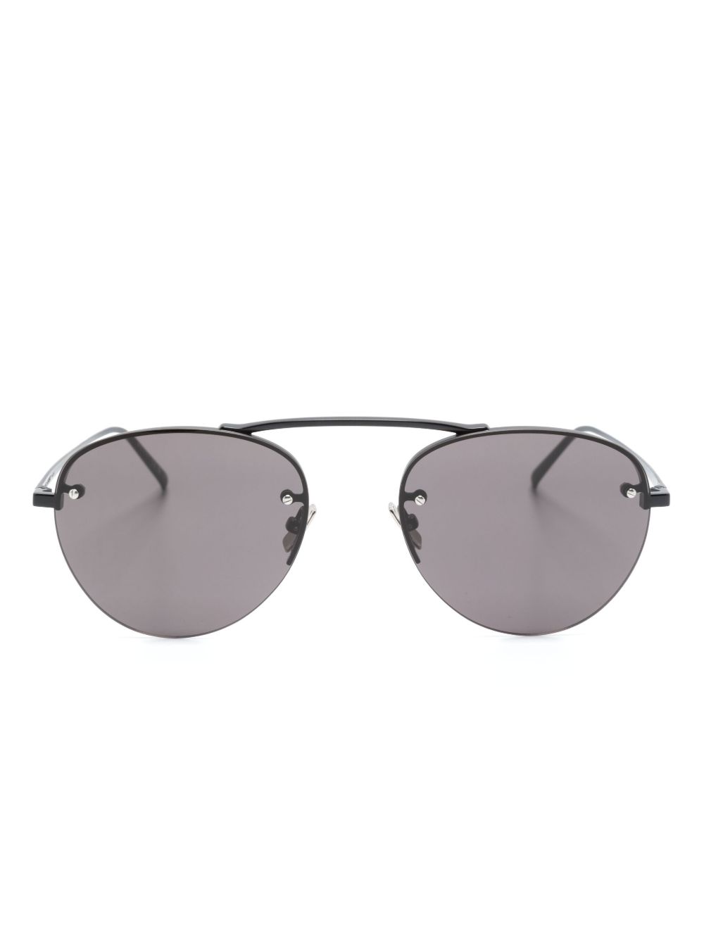 Saint Laurent Eyewear SL 575 圆框太阳眼镜 - 黑色