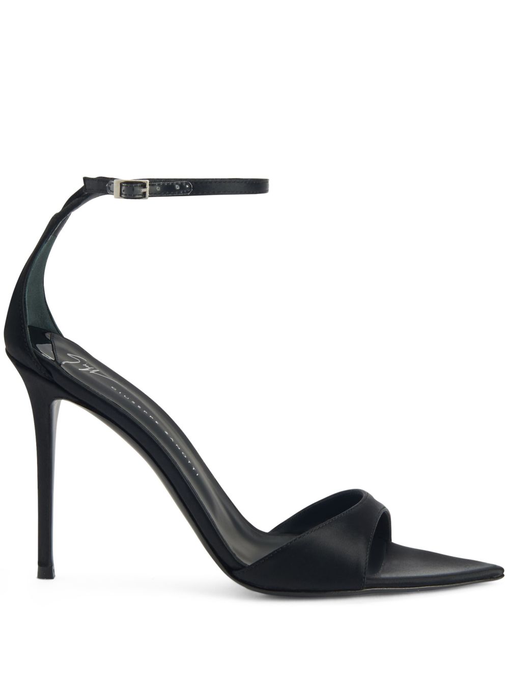 Giuseppe Zanotti Intriigo 高跟皮质凉鞋 - 黑色