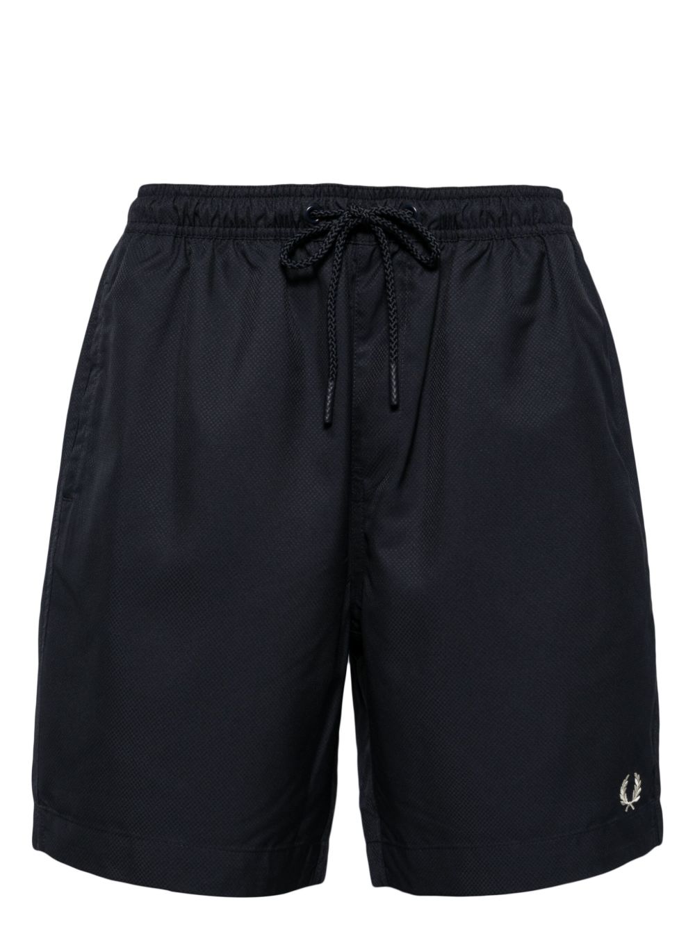 Fred Perry logo刺绣泳裤 - 蓝色