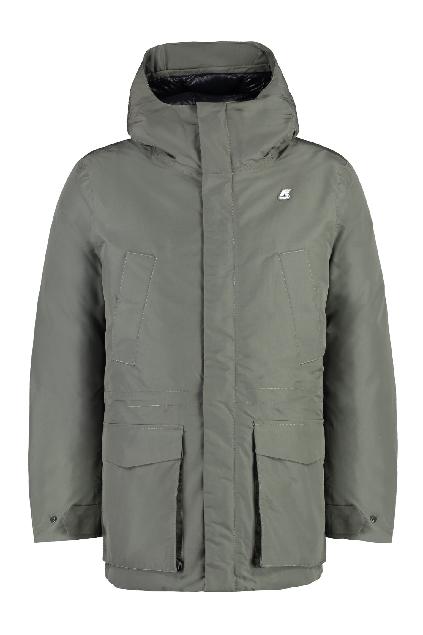 K-Way Joshua Technical Fabric Parka Coat
