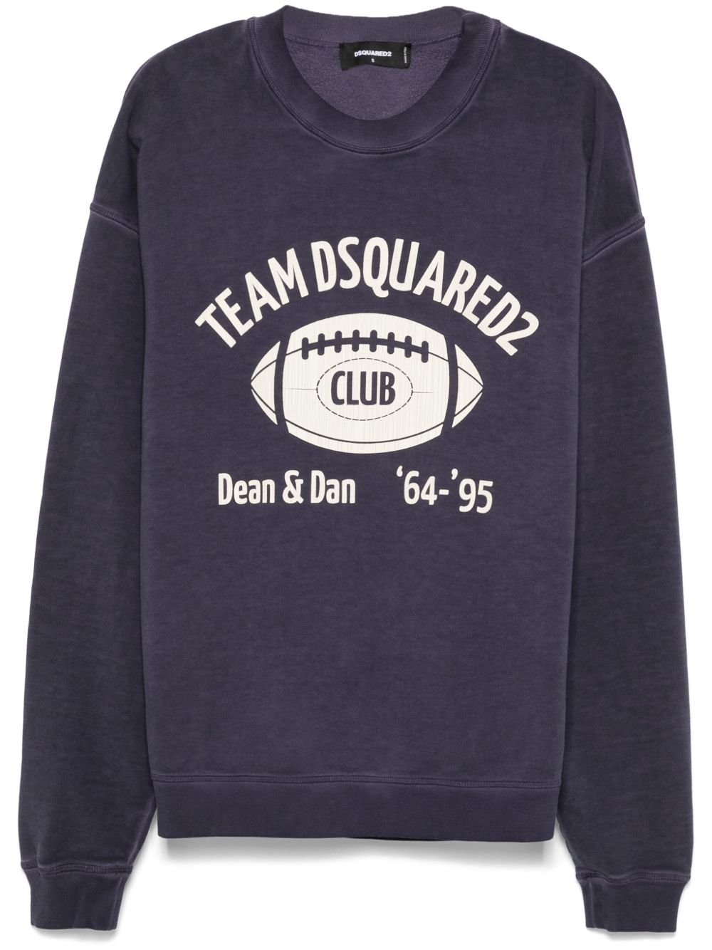 DSQUARED2 logo印花卫衣 - 蓝色