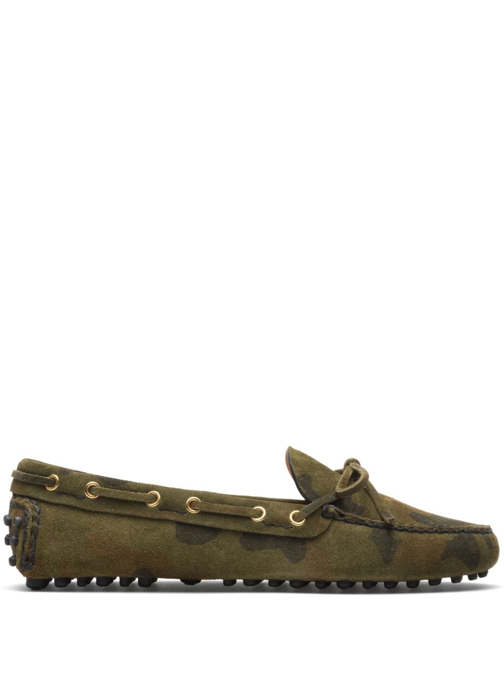 Car Shoe 皮质帆船鞋 - 绿色