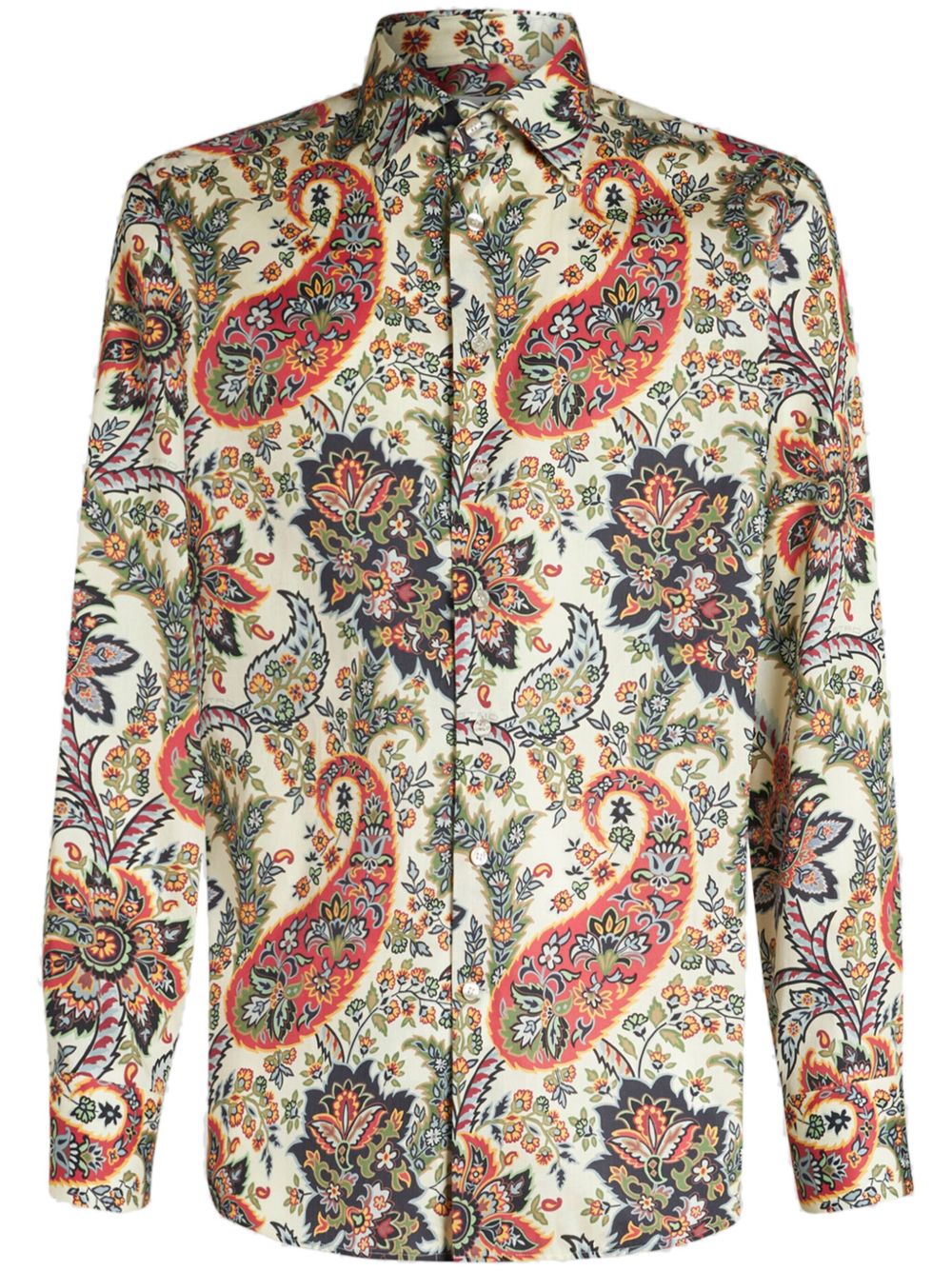 ETRO 佩斯理印花棉衬衫 - 中性色