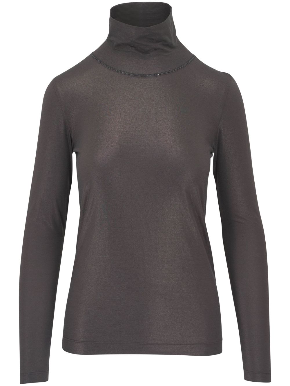 Brunello Cucinelli Monili 珠饰细节毛衣 - 灰色