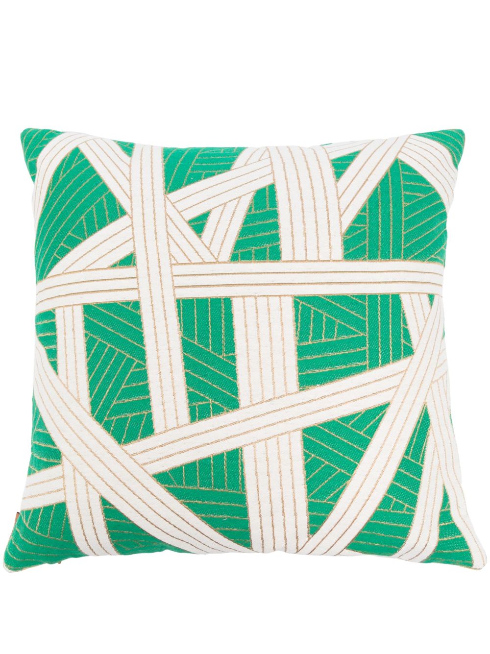 Missoni Home Nastri 651 棉质抱枕 - 绿色