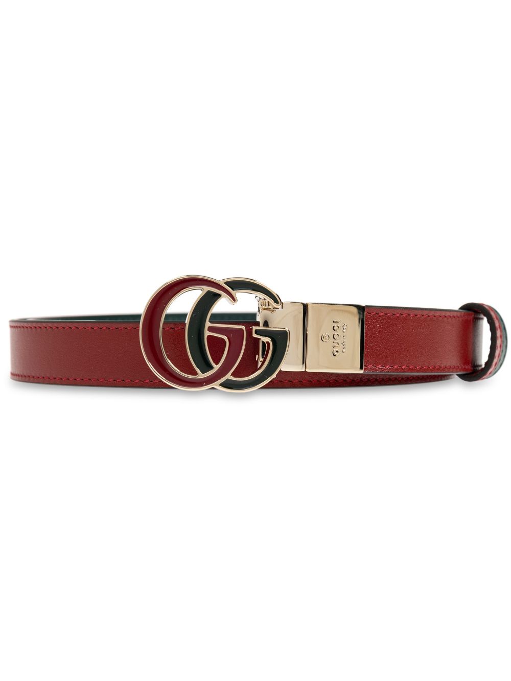 Gucci GG Marmont 腰带 - 红色