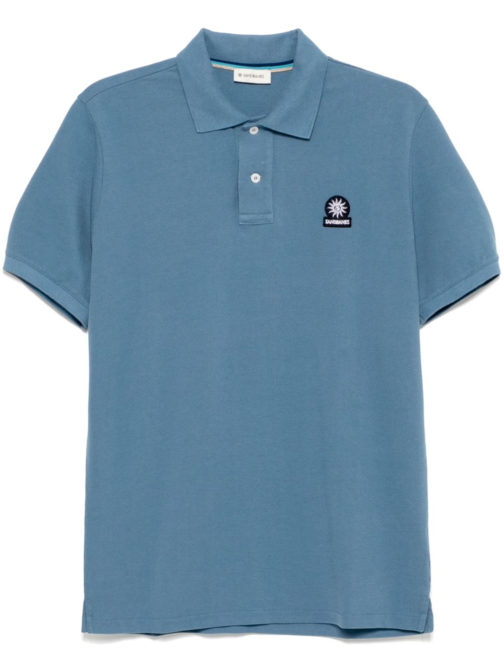 SANDBANKS logo徽章polo衫 - 蓝色