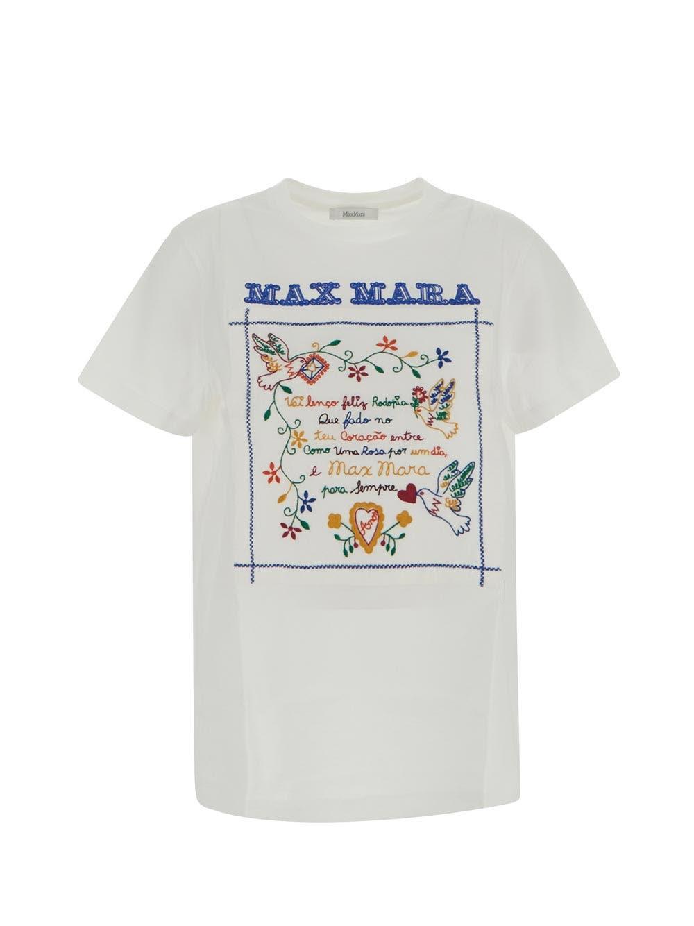 Max Mara 刺绣T恤